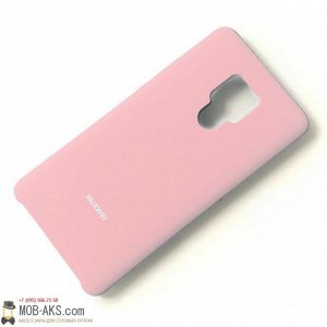 Силиконовая накладка Silky soft-touch Huawei Mate 20 розовый оптом