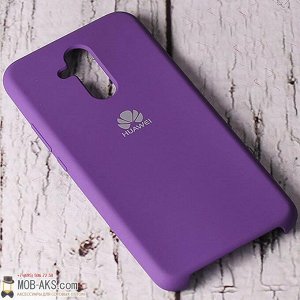 Силиконовая накладка Silky soft-touch Huawei Mate 20 lite фиолетовый оптом