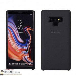 Силиконовая накладка Silky soft-touch Samsung Note 9 черный оптом