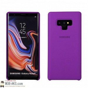 Силиконовая накладка Silky soft-touch Samsung Note 9 фиолетовый оптом