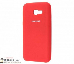 Силиконовая накладка Silky soft-touch Samsung J4+(2018) красный оптом