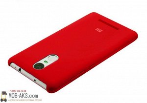Силиконовая накладка Silky soft-touch Xiaomi Redmi Note 4/Note 4X красный оптом
