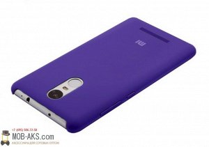 Силиконовая накладка Silky soft-touch Xiaomi Redmi Note 4/Note 4X фиолетовый оптом