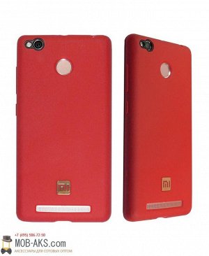 Силиконовая накладка Logo LUX Xiaomi Redmi Note4/ Note4X (32Gb) красный оптом