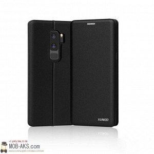Кожаный чехол-книга Xundo Saina Series для Samsung S9+ черный оптом