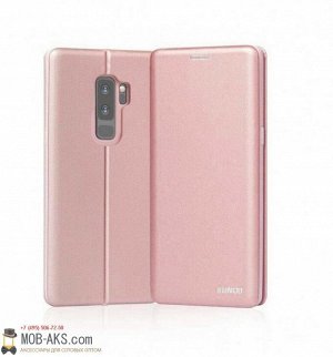 Кожаный чехол-книга Xundo Saina Series для Samsung S9+ розовое золото оптом