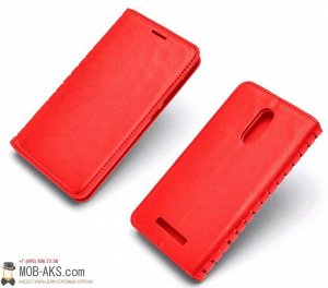 Чехол-книга боковая Xiaomi Redmi 4 PRO красный оптом