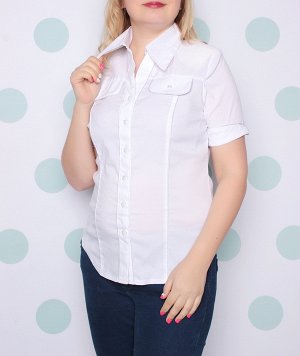 Блузка Длина изделия: Стильная блузка из комфортного материала. Модель отлично подойдет для повседневной носки