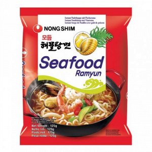 Лапша быстрого приготовления Seafood Ramyun 125g * 20