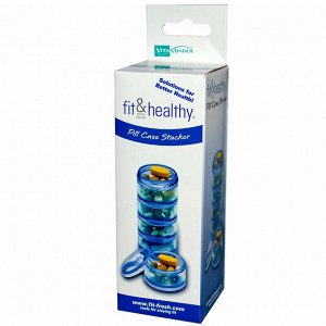 Vitaminder, Fit &amp; Healthy, контейнер для лекарств