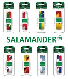 Шнурки Саламандер с цветами флагов основных участников ЧМ по футболу 2018