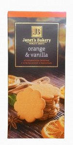 Печенье сдобное JanetsBakery итальянское с ванилью и апельсином