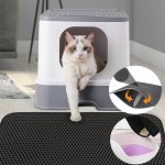 Двухслойный водонепроницаемый коврик для кошачьего лотка и туалета 60*45 см.