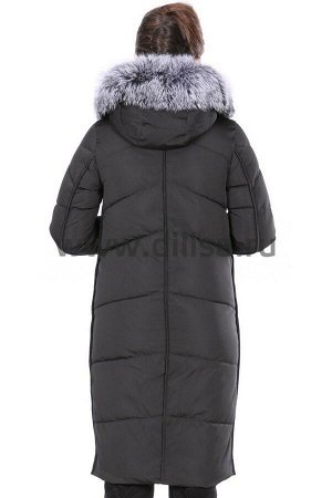 Пальто с мехом FineBabyCat 361-1_Р (Черный)