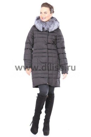 Пальто FineBabyCat с мехом 367-1_Р (Черный)