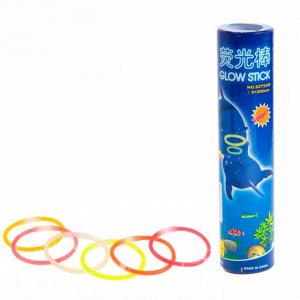 DOLPHIN GLOW STICK Неоновые светящиеся палочки браслеты 100 шт.