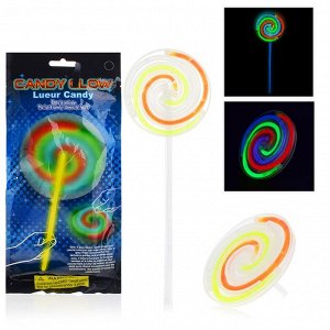 CANDY GLOW Светящаяся неоновая палочка леденец 1 шт.