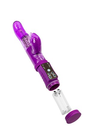 Вибратор с клиторальным стимулятором A-Toys by TOYFA High-Tech fantasy, TPR, фиолетовый, 22,5 см