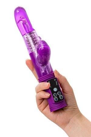 Вибратор с клиторальным стимулятором A-Toys by TOYFA High-Tech fantasy, TPR, фиолетовый, 22,5 см