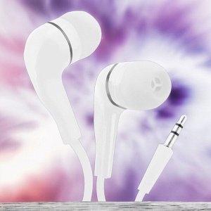 Наушники внутриканальные Smartbuy A4, белые, коробка (SBE-012K)