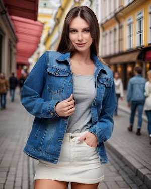 Куртка джинсовая женская