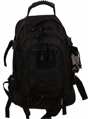Черный тактический рюкзак с отделением для гидратора 3-Day Expandable Backpack Black 
	(Рюкзак с отделением-органайзером, удобн
