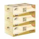 Салфетки бумажные плотные Breeze Facial Tissue 200шт 3 коробки