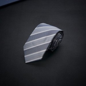 Жаккардовый галстук для парней, цвет серебристый