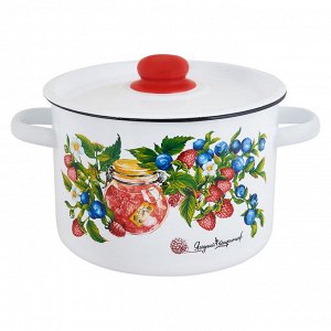 Кастрюля эмалированная цилиндрическая Конфитюр 2,9л ТМ Appetite