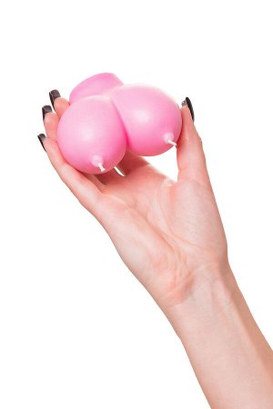 Свеча Pecado BDSM «Сиськи», розовая, 150 гр.