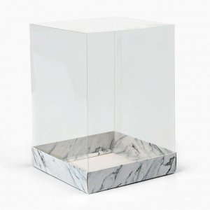 Коробка для кондитерских изделий «Мрамор», 15 х 15 х 20 см
