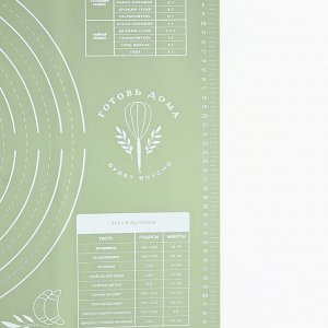 Силиконовой коврик для выпечки «Приятного аппетита», 50x70 см