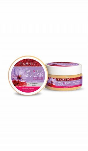 EXOTIC Сахарный скраб для лица и тела Exotic 300 ml (E Saffron)