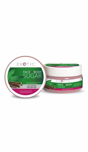 EXOTIC Сахарный скраб для лица и тела Exotic 300 ml (I Licorice)