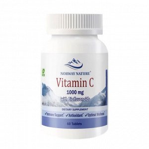 Витамин С NORWAY NATURE Vitamin C 1000мг + Biofl. - 60 таб (с.г. 08.25)