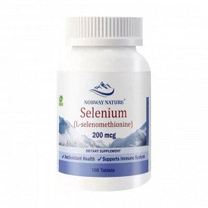 Селен NORWAY NATURE Selenium 200мкг - 100 таб.