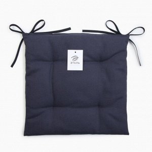 Подушка на стул Этель Freedom violet 42х42см, 56%лён, 44%хл 405 г/м2