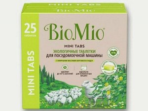 Таблетки для посудомоечной машины BioMio Bio-Tabs Multi, Бергамот и Юдзу,10г/25шт.