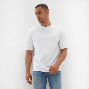 Футболка мужская из органического хлопка MINAKU OVERSIZE FIT: белая