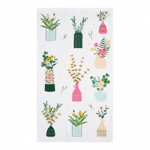 Набор кухонных полотенец Доляна Garden life 35х60см-7шт, 100% хлопок