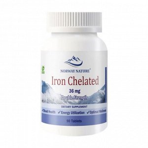 Железо NORWAY NATURE Iron Chelated 36мг - 90 таб.