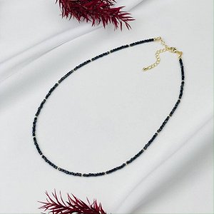 Колье из черной Шпинели