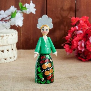 Сувенирная кукла «Девушка в кокошнике», 16 см, микс
