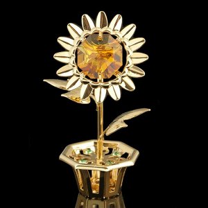 Сувенир «Цветок», 2-3,5-6 см, с кристаллами Сваровски