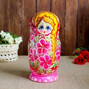 Матрёшка «Русская краса», розовое платье, 10 кукольная, 26 см
