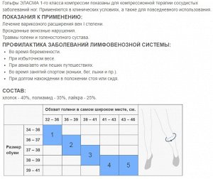 Гольфы Женские, 1 Класс Компрессии, Беж., Размер 1 Xs Эласма (С-501) Extraplus 