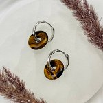 Серьги Тигровый глаз
