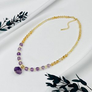 Колье из Цитрина и Аметрина