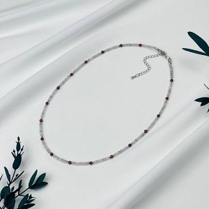 Бусы из Лабрадора и Граната