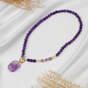 Колье из Аметиста и Цитрина